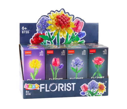 Flower Construction Blocks Compositions 60-150 pcs Mix