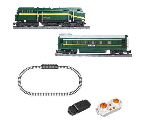 Construction Blocks Electric Train RC Train Remote Controlled 2086 pcs.