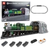 Construction Blocks Remote Controlled Steam Train RC Green 1212 pcs.