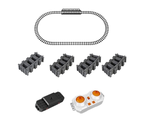 Construction Blocks Remote Controlled Steam Train RC Green 1212 pcs.