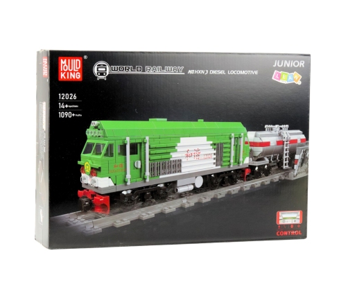 Construction Blocks Remote Controlled Tank Train RC 1090 pcs.
