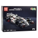 Construction Bricks F1 Race Car White and Red 1235 pcs.