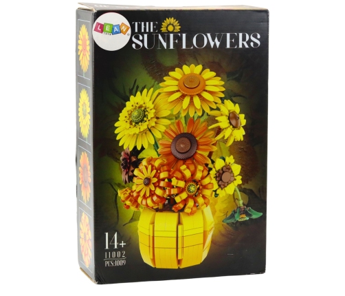Construction Blocks Flowers Sunflowers in a Vase 1009 pcs.
