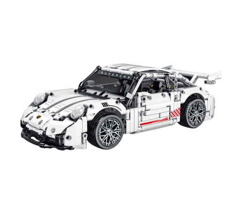 Building Blocks GT Racing Car White 1:14 1268 pcs.