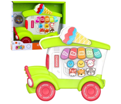 Educational Electric Piano for Toddlers Ice Cream Parlor Green