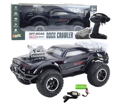 Large Off-Road Remote Controlled RC Sports Car Black 1:8