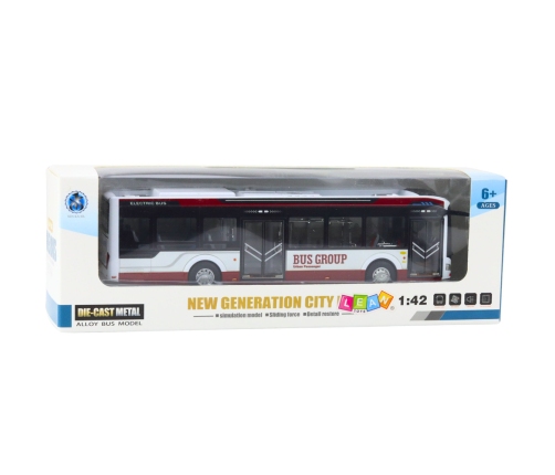 METAL CITY BUS WITH SOUND AND LIGHTS 1:42