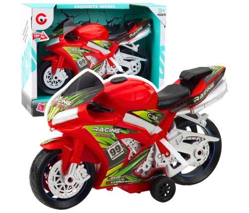 Racing Bike Racer Drive Lights Sounds Red