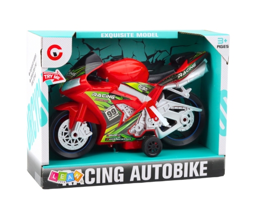 Racing Bike Racer Drive Lights Sounds Red