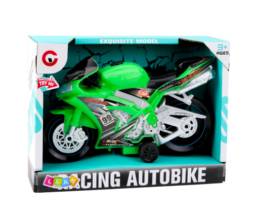 Racing Bike Racer Drive Lights Sounds Green