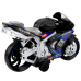 Racing Bike Racer Drive Lights Sounds Black Blue