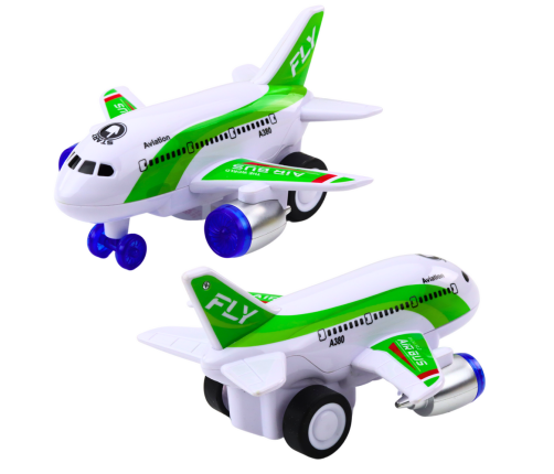 Battery Operated Passenger Plane Lights Sounds Drive Mix
