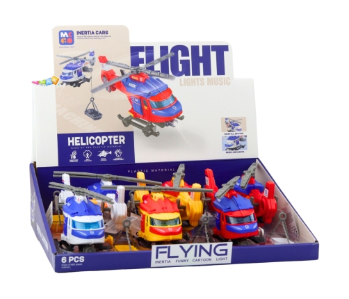 Rescue Helicopter Stretcher Hook Winch Drive Lights Sounds Mix