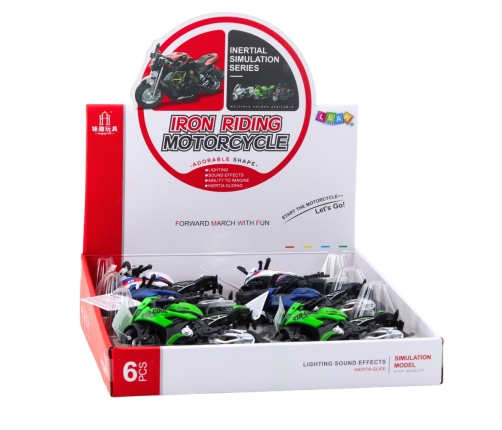 Racing Sports Motorcycle With Lights Sounds Mix