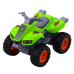 Quad Bike With Rubber Tires Metal Body Mix