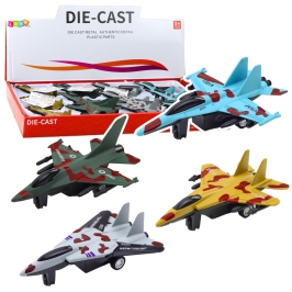 Military Fighter With Friction Drive Metal 11cm Mix Military Fighter With Friction Drive Metal 11cm Mix