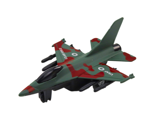 Military Fighter With Friction Drive Metal 11cm Mix