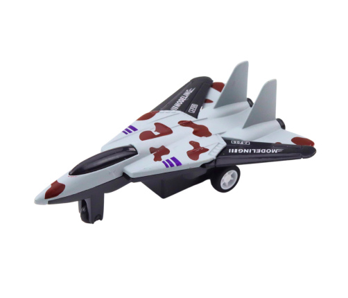 Military Fighter With Friction Drive Metal 11cm Mix