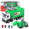 Garbage Truck with Motor 4 Garbage Bins Lights Sounds Green Garbage Truck with Motor 4 Garbage Bins Lights Sounds Green