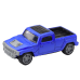 Set of Metal Car with Camper Trailer Blue