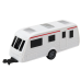 Set of Metal Car with Camper Trailer Blue