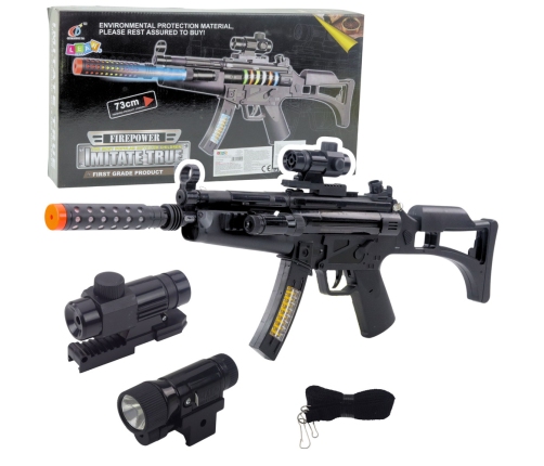 Toy Rifle for Children with Light and Sound 73cm