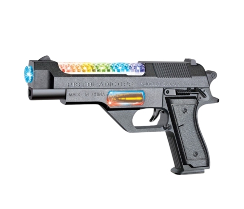 Battery Operated Gun Weapon with Colorful Lights and Sounds 24cm