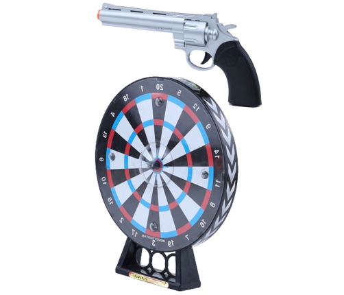 Laser Revolver Pistol Set with Target Shooting Game Lights Sounds