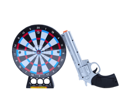 Laser Revolver Pistol Set with Target Shooting Game Lights Sounds