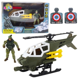 Military Set: Military Helicopter, Soldier Figure