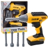 Battery Powered Drill Driver 4 Interchangeable Bits LED Light