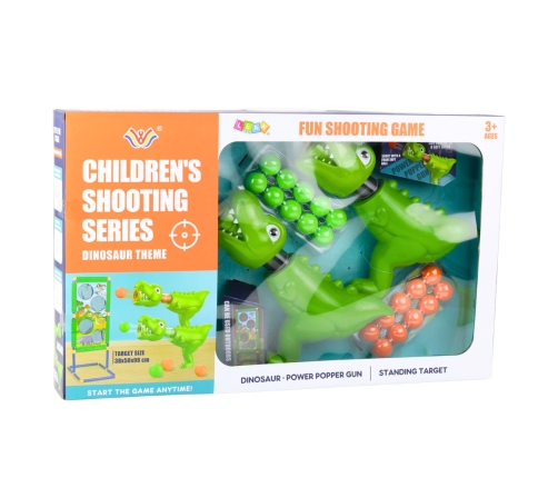 Shooting Set Game Throw Target Gun Dinosaurs