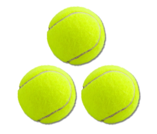 Set of Classic Springy Tennis Balls Yellow 3 pcs.