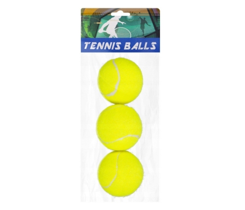 Set of Classic Springy Tennis Balls Yellow 3 pcs.