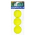 Set of Classic Springy Tennis Balls Yellow 3 pcs.