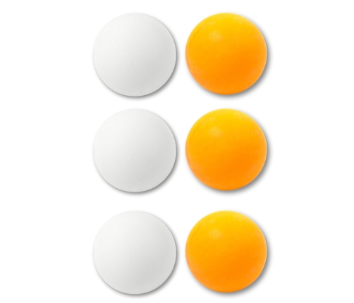 Ping Pong Balls Sport White Orange 6 pcs