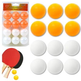 Ping Pong Balls White Orange Sport 12 pcs