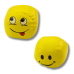 Soft Sports Balls Emoticons Yellow Set of 6 pcs 7cm
