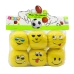 Soft Sports Balls Emoticons Yellow Set of 6 pcs 7cm