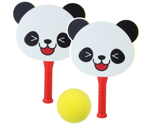 Soft Foam Panda Bouncing Paddles