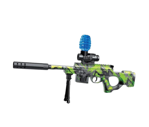 AWM Rifle For Water Balls Hydrogel Green Glasses 61cm