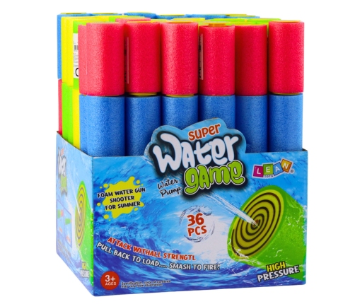 Foam Water Gun Water Pump Tube Colored 30cm Mix