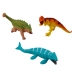 Set of Realistic Dinosaurs Volcano Tree Figurines 6pcs