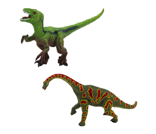 Set of Dinosaurs Figures Movable Legs Mouths 4pcs