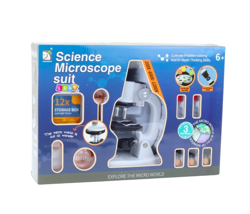LED Educational Microscope Magnification 1200x Science Kit Accessories