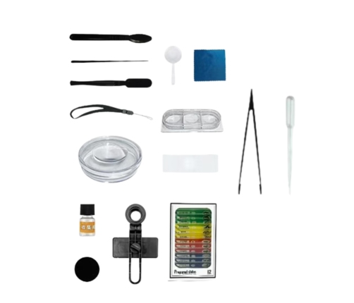 Portable Educational Microscope for Kids 2 in 1 60X/180X Accessories