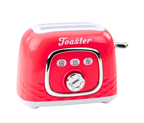 Kitchen Appliances Set Toaster Blender Lights Sounds Pink