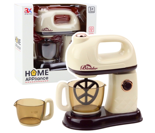 Kitchen Mixer Robot For Kids Rotating 360° Head Lights White