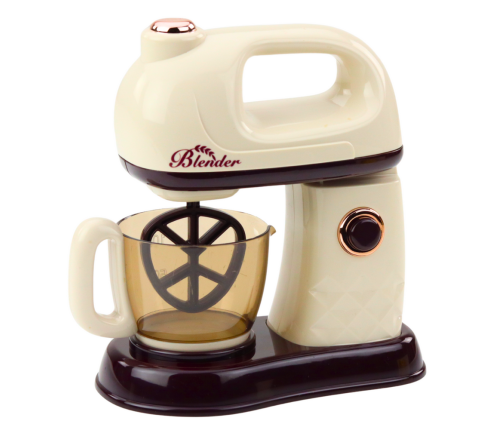 Kitchen Mixer Robot For Kids Rotating 360° Head Lights White
