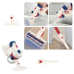 Upright Vacuum Cleaner Kids Cleaning Kit Lights Sounds Station White